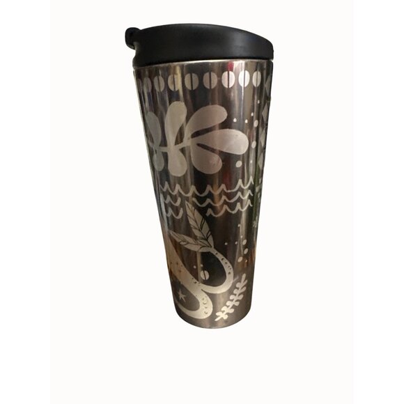 Starbucks Stainless Steel Mermaid Tumbler With Lid 16 Oz brown  2017 - Picture 2 of 8